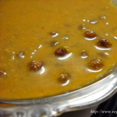 Malvani Kala Vatana Sambar Recipe