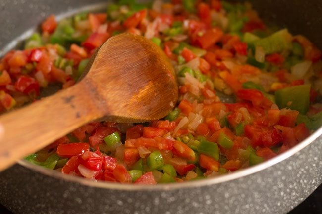 sauteing tomatoes