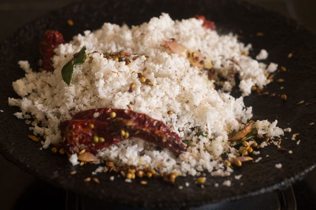 grated fresh coconut added