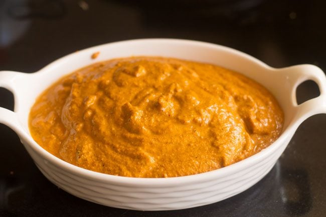 sambar masala paste in a bowl