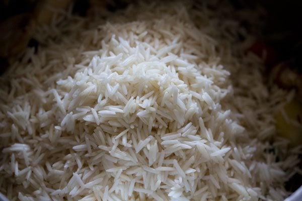 arroz remojado agregado