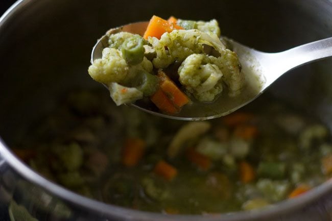 veggies for Thai green curry