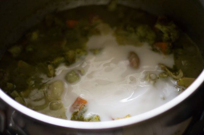 coconut milk for Thai green curry