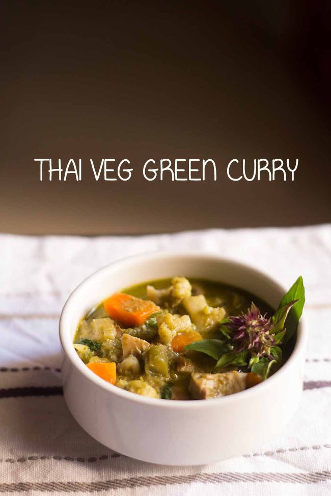Thai veg green curry recipe