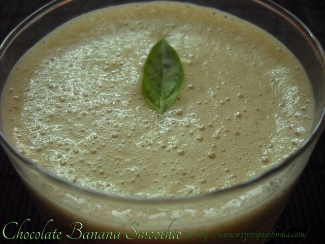 Vegan Chocolate Banana Smoothie Recipe