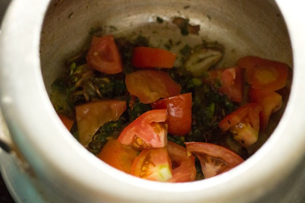 chopped tomatoes added