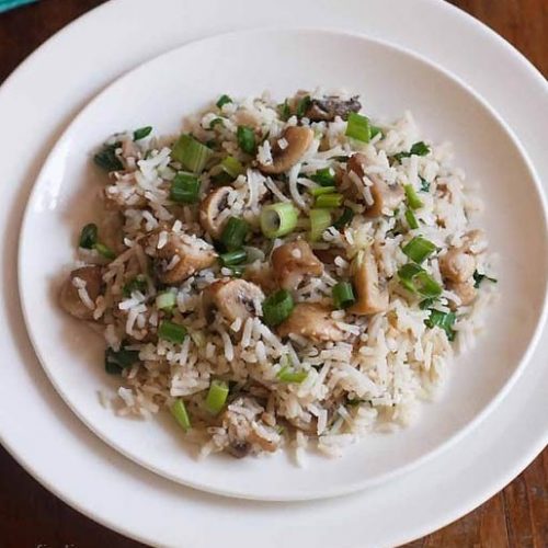 mushroom rice recipe