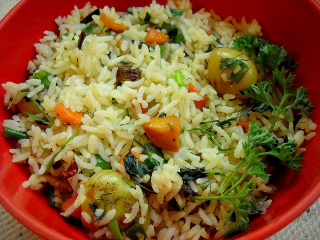 Herb rice recipe, how to make herb rice quick rice Herb rice recipe, how to make herb rice quick rice