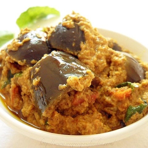 bharli vangi recipe, stuffed brinjal recipe
