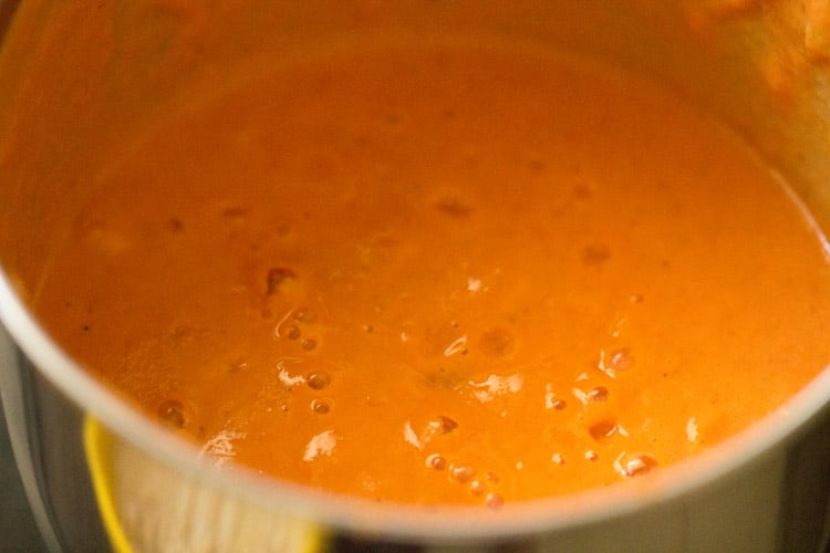 tomato coconut masala paste made in the grinder jar