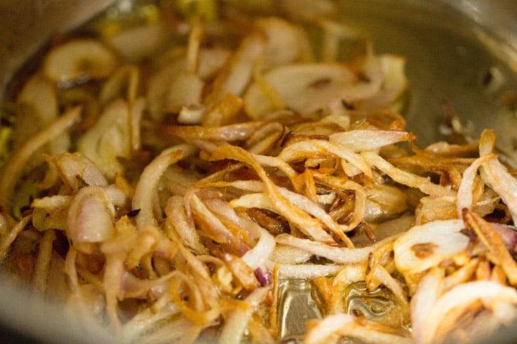 sauteing onions till golden