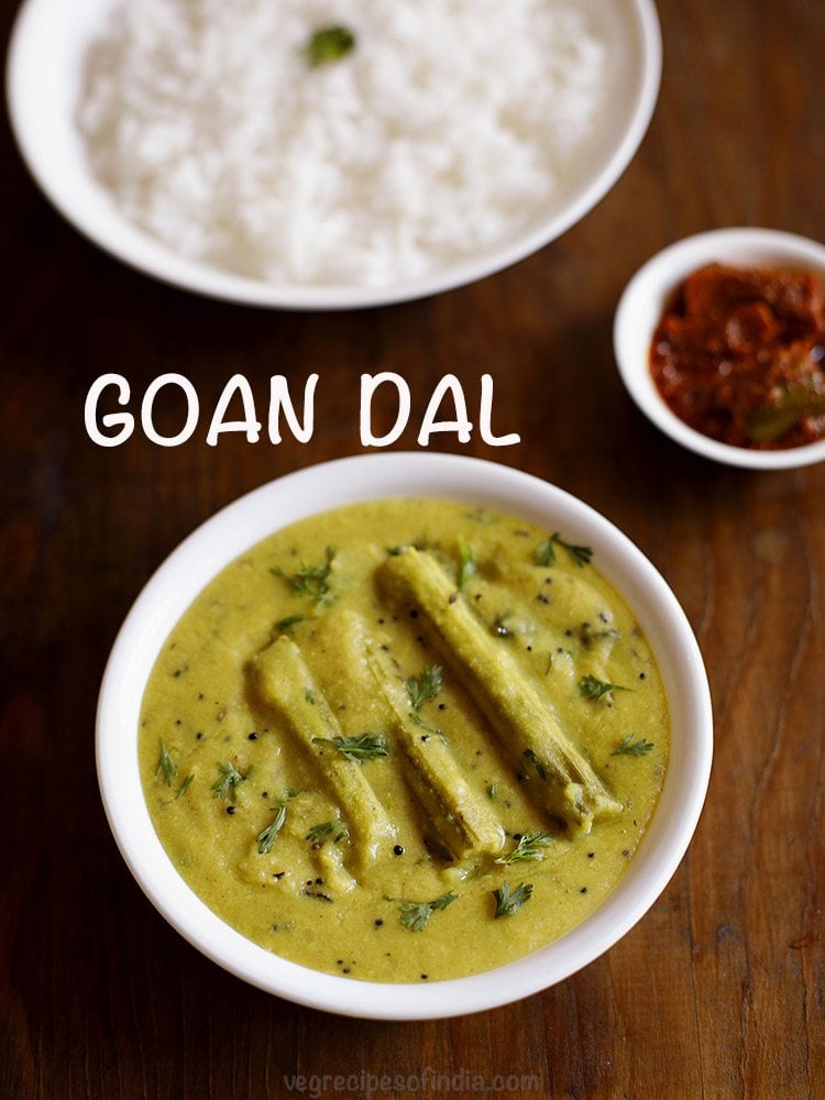goan dal recipe with drumsticks goan recipe of moong dal with coconut