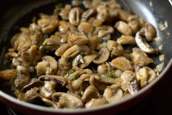 sautéing mushrooms. 