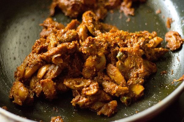 sautéing vindaloo masala paste. 
