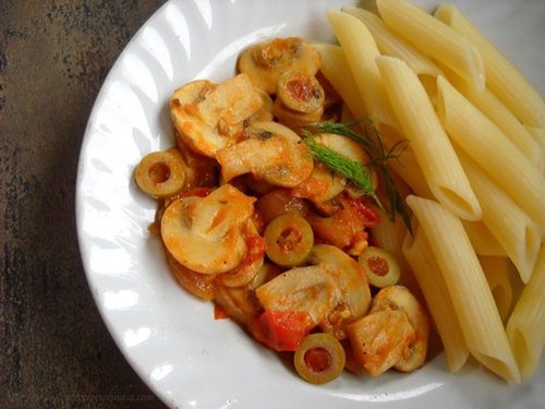 tomato mushroom penne recipe