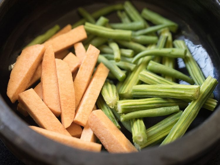 vegetables that take long time to cook in a pot