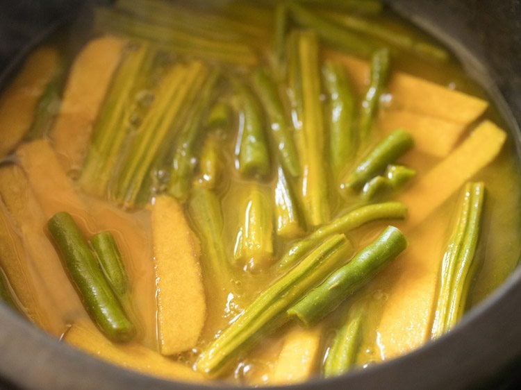 simmer veggies for 12 to 15 minutes