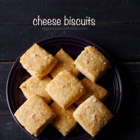 cheese biscuits served on a black bowl