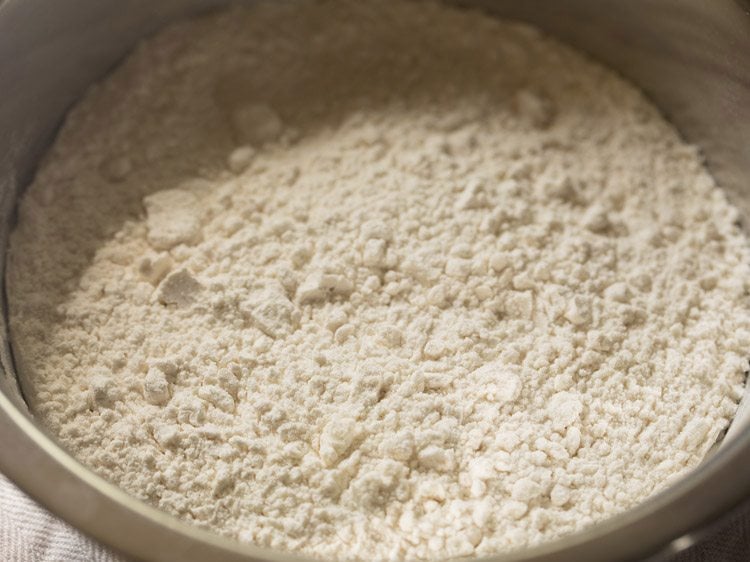 all-purpose flour in pan