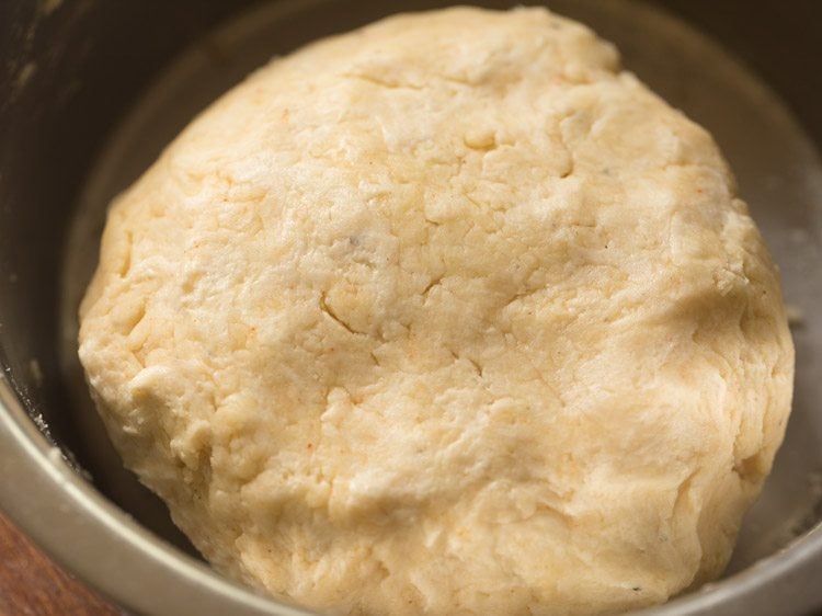cheese biscuits dough in a bowl