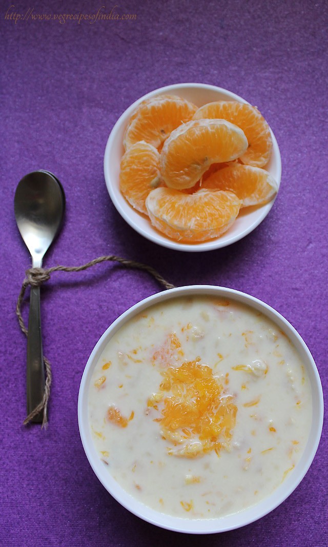 orange kheer: orange kheer recipe