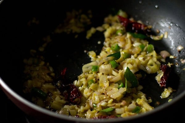 sautéing onions and spices