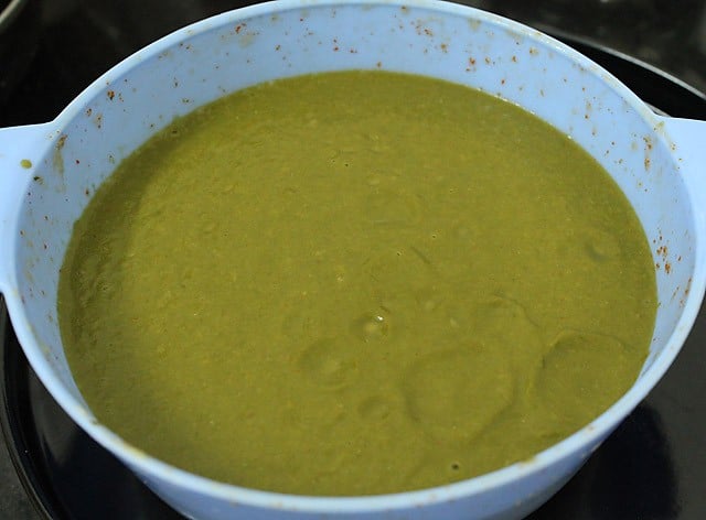 pureed greens for palak saag