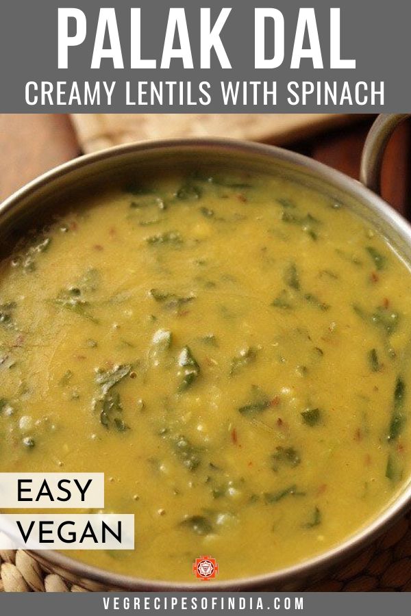 Dal Palak (Spinach Dal) How to make Palak Dal (Stovetop + Instant Pot)