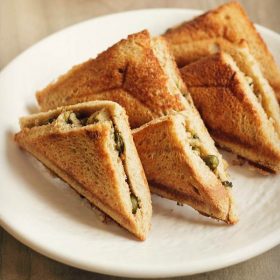 matar paneer toast sandwich recipe