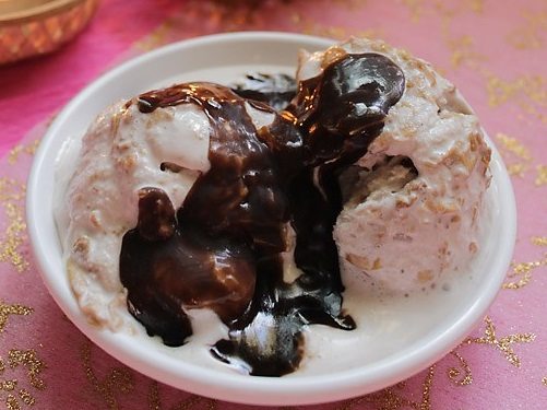 pomegranate ice cream recipe with gulkand