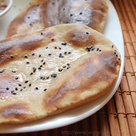 wheat naan recipe, wheat flour naan recipe