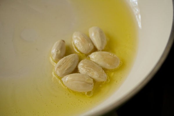 almonds sauteed in ghee