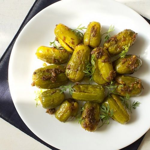 bharwan tendli recipe, bharwan tindora recipe