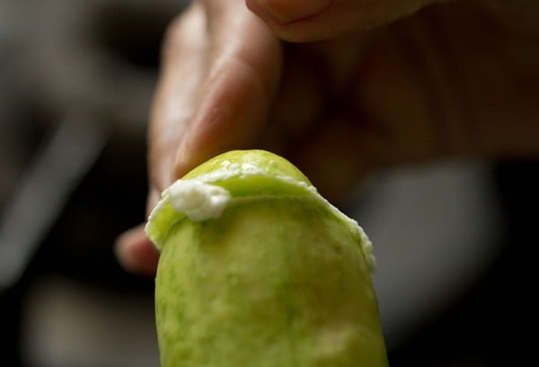 getting rid of bitterness from cucumber.