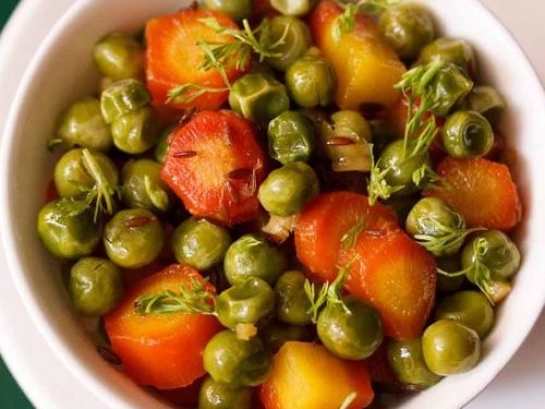 gajar matar recipe
