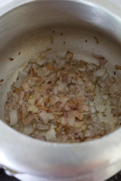 frying onions