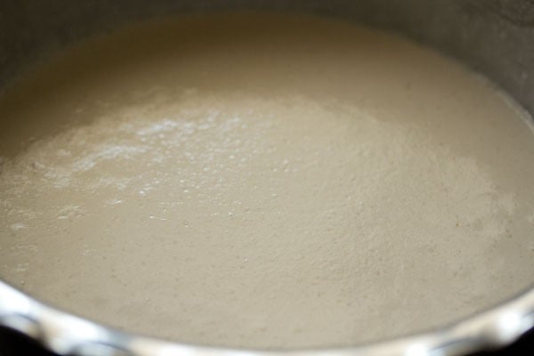 fermeneted batter in the pan next morning