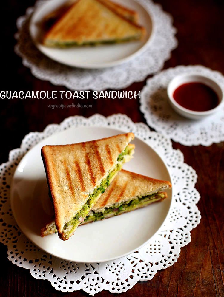 guacamole sandwich recipe, how to make guacamole toast sandwich recipe
