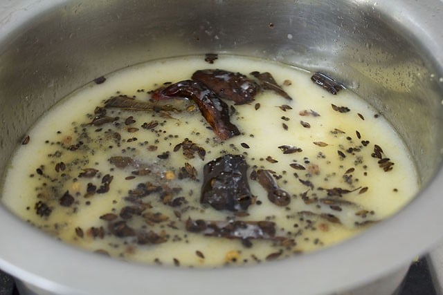 adding yogurt to Gujarati kadhi