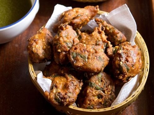 palak pakora recipe