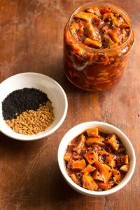 sweet and sour mango pickle: punjabi sweet and sour mango pickle