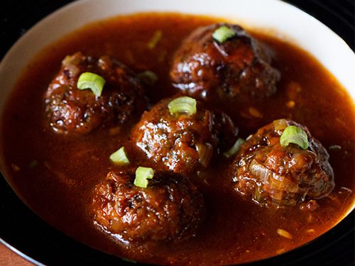 veg manchurian recipe