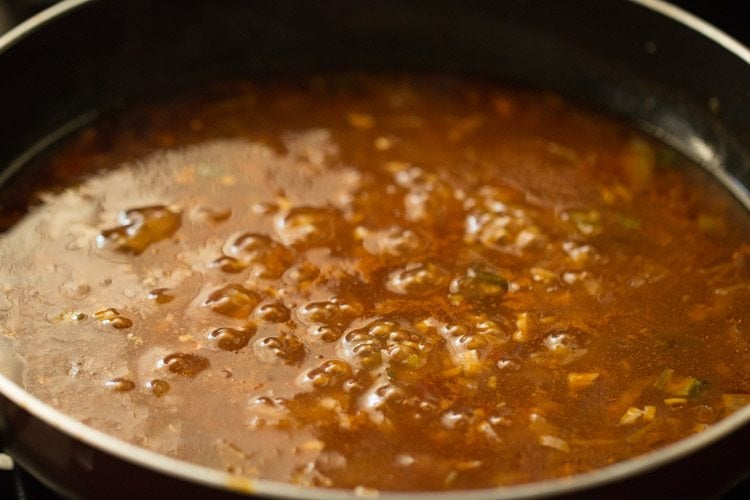 veg manchurian gravy recipe