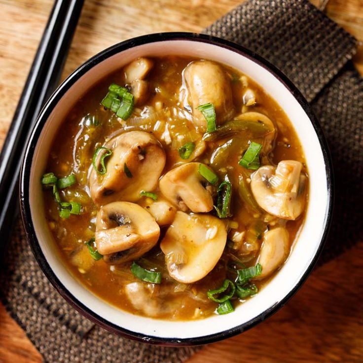 Chilli Mushroom, How to make Chilli Mushroom Dry & Gravy