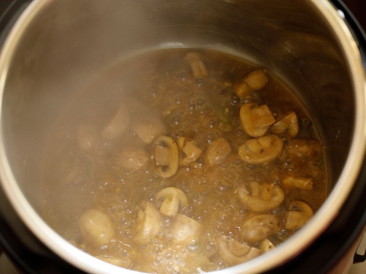 simmer chilli mushroom gravy