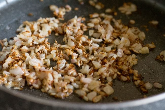 sautéing onions. 