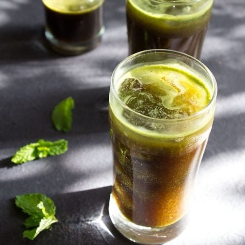 mint juice recipe, lemon mint juice recipe