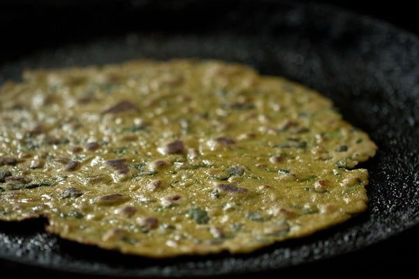 methi thepla roasted evenly