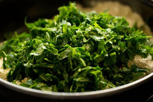 methi leaves added