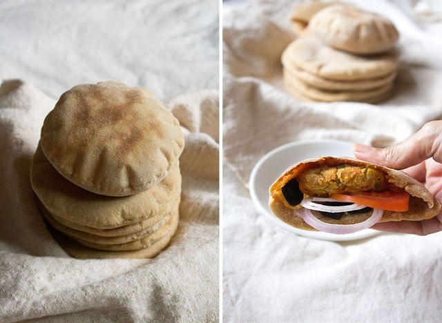 pita bread recipe, how to make pita bread | homemade pita bread recipe